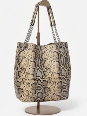 Shoulder Bag Snake Print Tote Bag Women